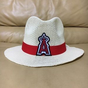 NEW! LA Angels Fedora Straw Cowboy Hat